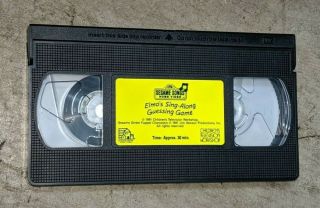 Sesame Street Elmo ' s Sing - Along Guessing Game VHS 1991 Tape Movie RARE HTF ELMO 3