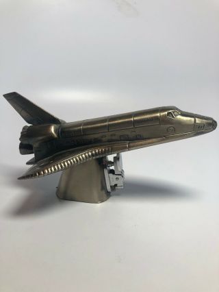 Vintage Nasa Space Shuttle Rocket Spaceship Metal Cigarette Lighter Japan Rare