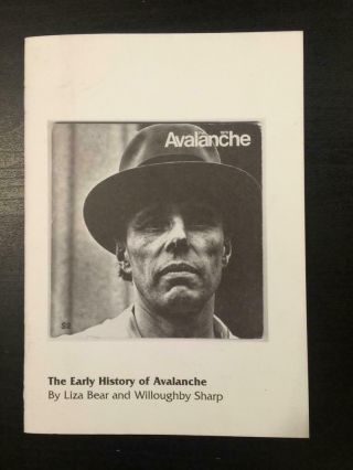 Bear Sharp The Early History Of Avalanche 2005 Conceptual Art Beuys Fluxus Rare