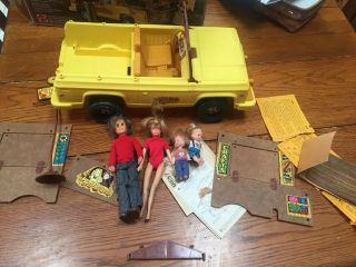 Vintage Sunshine Family Doll Van W/ Piggyback Shack W/all Access,  Box & Instruct