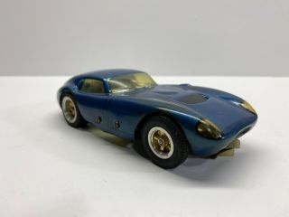 Vintage Rare 1/25 Scale 1960 ' s Shelby Cobra GT Slot Car Racing Blue 2