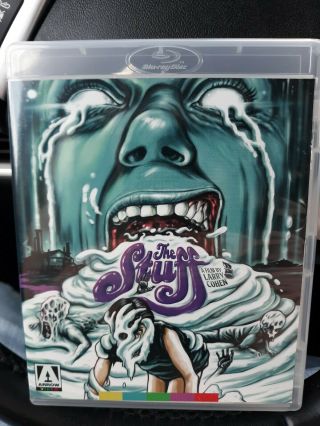 The Stuff Blu - Ray Arrow Video Larry Cohen Horror With Booklet Bluray Rare Oop