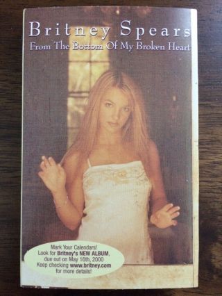 Rare Britney Spears From The Bottom Of My Broken Heart Cassette Single