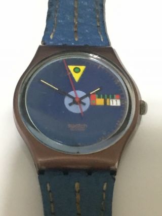 Rare Vintage Swatch Swiss Watch 9211p 5755
