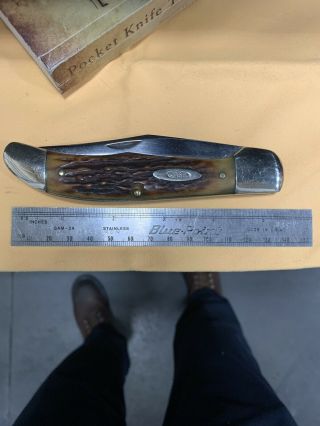 Rare Vintage Case Xx Stag Folding Hunter Knife 6165 1940 - 1964 40 - 64