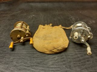 2 Vintage Pfluger Bait Casting Reels