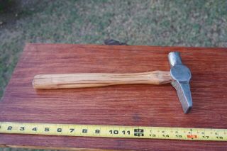 Antique Vintage Blacksmith Cross Peen Hammer,  2 Lb - 2 Oz,  With Handle L@@k