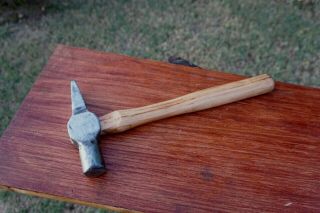Antique Vintage Blacksmith Cross Peen Hammer,  2 Lb - 2 Oz,  With Handle L@@K 2