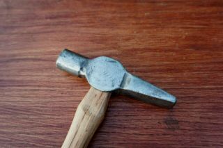Antique Vintage Blacksmith Cross Peen Hammer,  2 Lb - 2 Oz,  With Handle L@@K 3