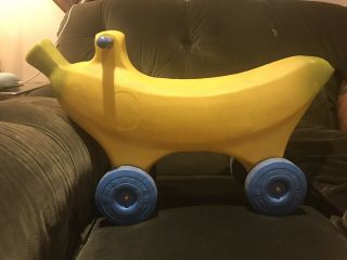 - Duper Rare Vintage Late 60’s/early 70’s Chiquita Banana Ride On Toy