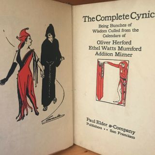 The Complete Cynic Rare 1910 Humor S & M Bondage Antique Illustrated Erotica