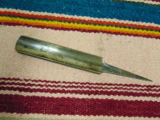 Antique W.  Butcher Cast Steel Gouge 1 & 5/8 " Wide Tang Chisel Woodworking Tool
