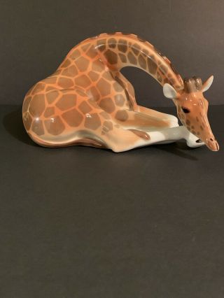 Russian Imperial Lomonosov Porcelain Big Giraffe Russia Rare
