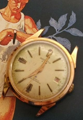Rare Vintage 21 Jewels 16 Karat Gold Ardath Automatic Swiss Mens Watch