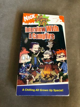 Rugrats Vhs 90sall Grown Up:interview W/ A Campfire Nickelodeon Vtg Very Rare