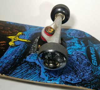 Vintage Sims Skateboard 1990 ' s with Eagle Trucks and Wheels 3