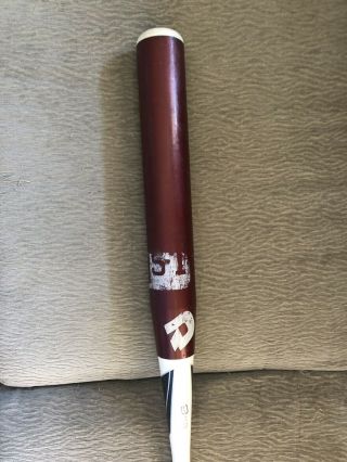 Rare Maroon/burgundy Demarini White Steel Softball Bat 34/28