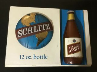 Very Rare 1970 Schlitz Vintage Advertising Beer Sign