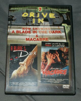 A Blade In The Dark/macabre (dvd,  2003) Rare Anchor Bay Horror Giallo Sleaze