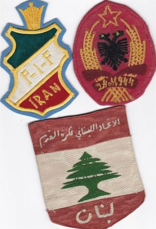 3 Rare Vintage Middle East Soccer Referee Badges