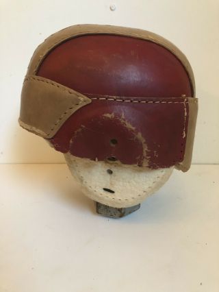 Vintage Leather Football Helmet 3