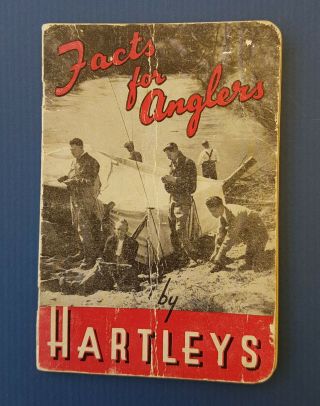 Book - Facts For Anglers By Hartleys Frail Cond.  Lovely Antique Book (ref - N1095)