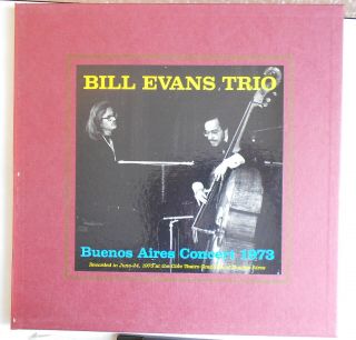 Bill Evans Trio Buenos Aires Concert 1973 Yellow Note Rare 2 Lps Box With Insert