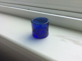 Antique W R Warner Co.  Phila Pa Cobolt Blue Glass Medicine Dose Measure Cop