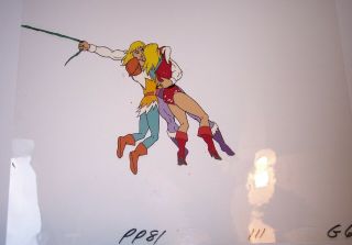 Rare 1980s Princess Of Power She - Ra Animated Art Cel Prince Adam,  Adora & Drew