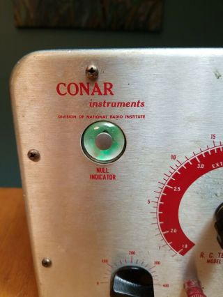 Rare vintage Conar model 311 capacitor / resistor leakage tester 2