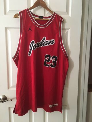 Rare Air Jordan 23 Red Chicago Bulls Mesh Basketball Jersey Shirt Mens 3x