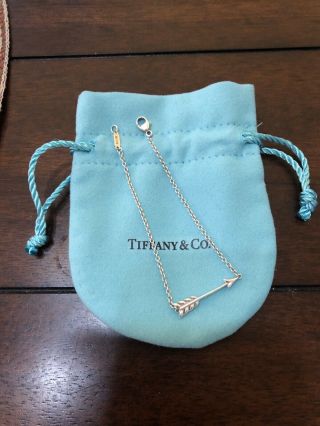 Tiffany & Co Arrow Chain Bracelet Sterling Silver Retired Rare 7”