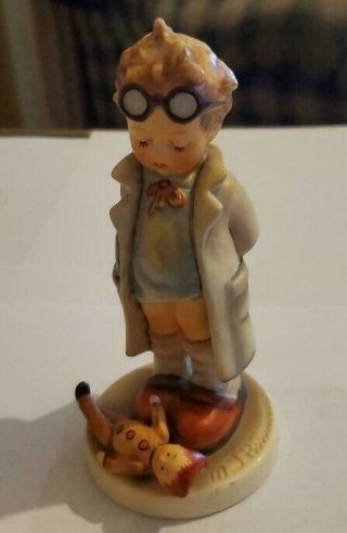 Rare Vintage 5 " Hummel Goebel Figurine Doctor Puppendoktor 127 Boy & Doll Look
