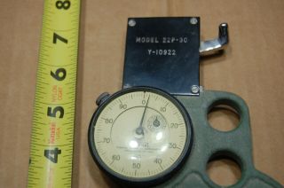 Rare Vintage Federal Product Dial Indicator Thickness Gauge Model 22P - 30 Y - 10922 2