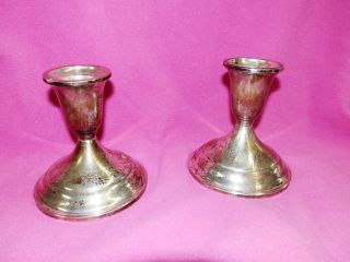 Gorgeous Antique Towle Sterling Silver Candle Holders Good Shape