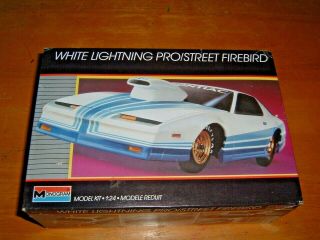 Vintage 1987 Monogram Model White Lightning Pro/street Firebird Kit 2748