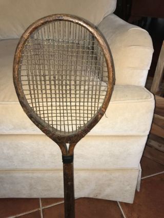 Antique rare HARRY C.  LEE & Co.  York Tennis Racket. 3
