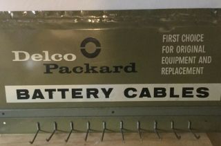 Vintage Rare Packard Battery Cables Display Rack.  One