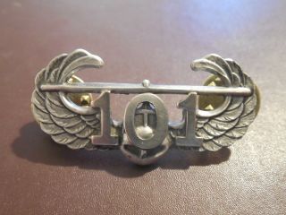 101st Airborne Div Air Assault Wing Badge Military Us Army Insignia Rare Pin
