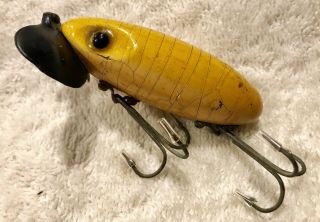 Fishing Lure Fred Arbogast WWII Wood Plastic Lip Jitterbug Tackle Box Crank Bait 3