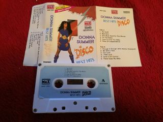 Donna Summer Disco Best Hits Cassette Tape (max Records Max 2263) Rare