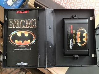 Batman: The Video Game (sega Genesis,  1990) " Rare " & Complete Sunsoft W/keaton