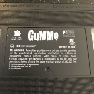 Gummo (VHS,  1998) Rare Cult Classic Previous Blockbuster Video Rental 3