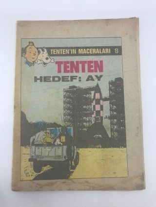 The Adventures Of Tintin 8 - 1980s 80s - Foreign Comic Book - Very Rare - 4.  5 V