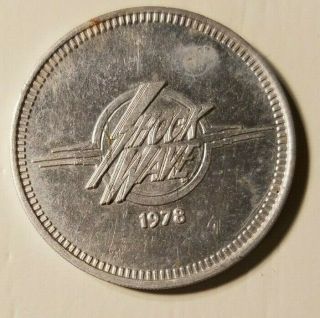 Vintage Six Flags Over Texas Shockwave Coin 1978 Rare Collector 