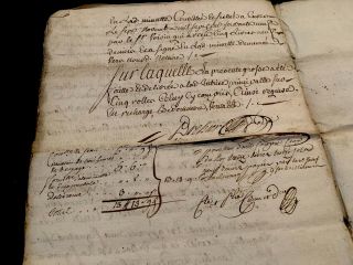 Rare 1769 Autographed Manuscript Document 12 Pages