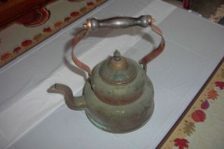 Vintage Antique Solid Copper Tea Kettle Pot