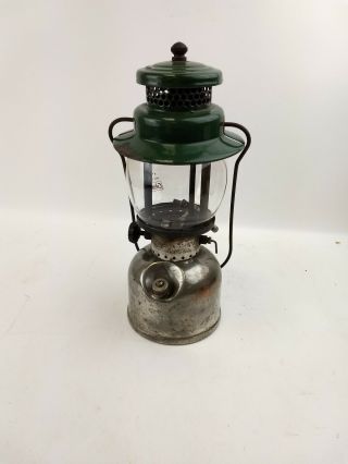 VINTAGE COLEMAN LANTERN - MODEL 242B Nickel Tank marked 9 - 10 with lighter Early 3