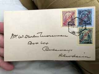 42 Rare Portugal Portuguese Colonial Mozambique Postal Cover To Rhodesia