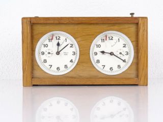 Dutch Antique Vintage Wooden Koopman Chess Clock